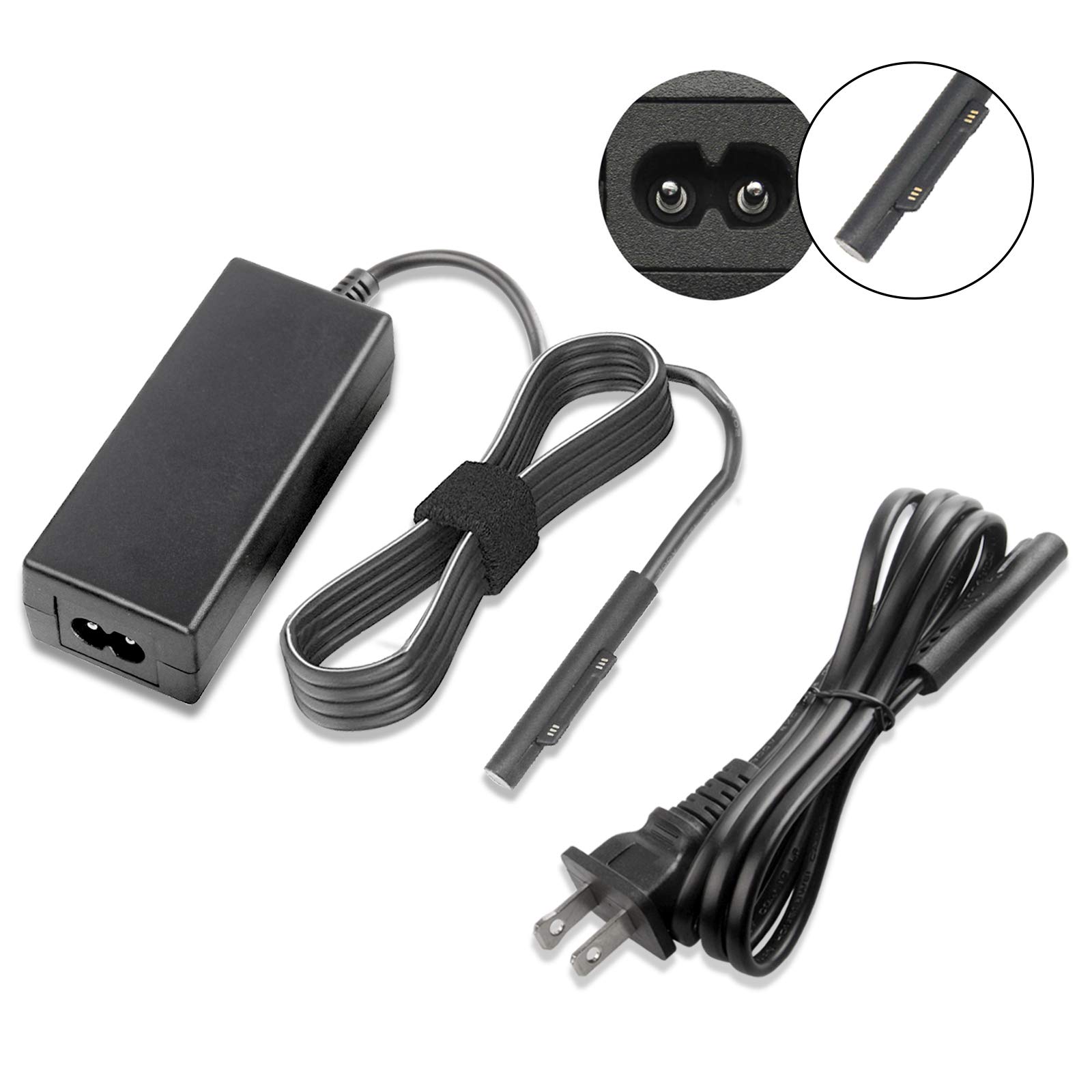 Amazon.com: Surface Pro 5 Pro 4 Pro 3 充電器,36W 12V 2.58A 替換